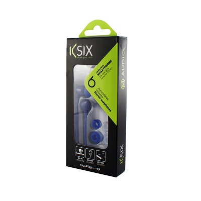 KSIX GO&PLAY SMALL2 EARPHONES WITH MICROPHONE BLUE
