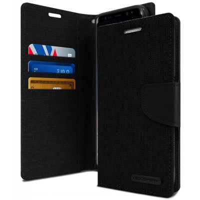 Samsung Galaxy Note 8 Canvas Wallet Case  Black