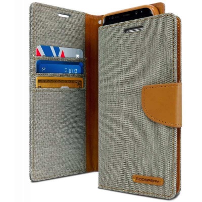 Samsung Galaxy Note 8 Canvas Wallet Case  Grey