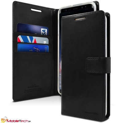 Samsung Galaxy A8(2018) Goospery Bluemoon Diary Case Black