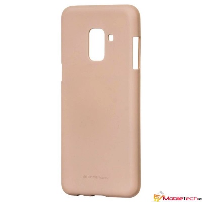 Samsung Galaxy A8(2018) Goospery Soft Feeling Case Pink Sand