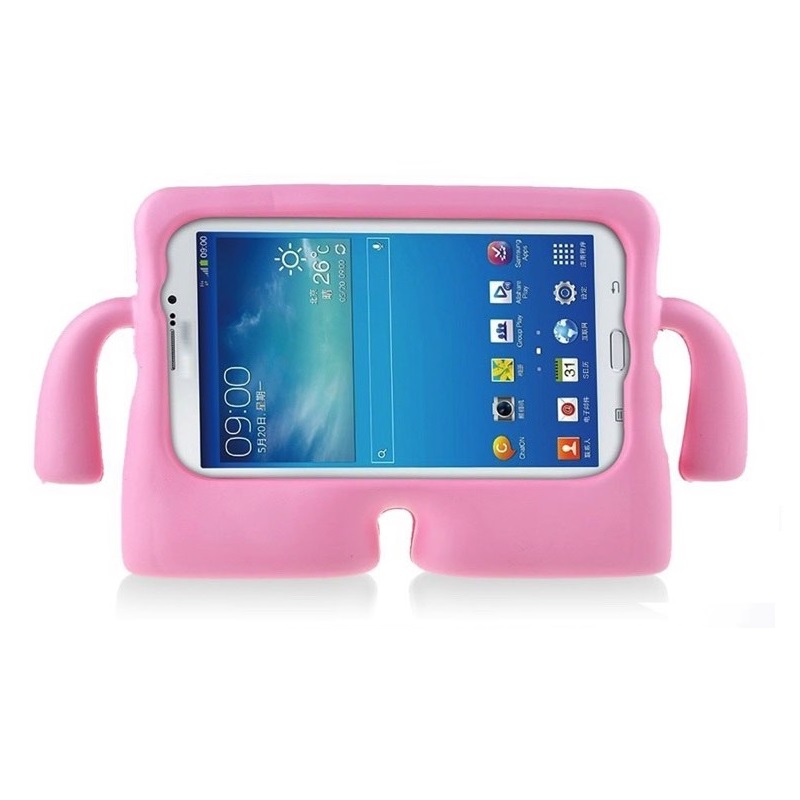 Samsung Galaxy Tab A8 (2021) 10.5 Kids Rubber Shock Proof Cover with Carry Handle | Pink
