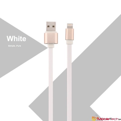 USAMS  Lightning USB Bracelet Cable - U-Loop Series 1.2m - White