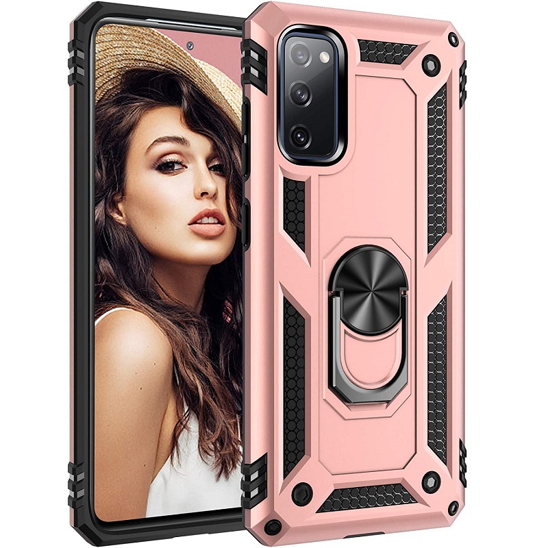 Huawei Y5P Case - Rosegold Ring Armor