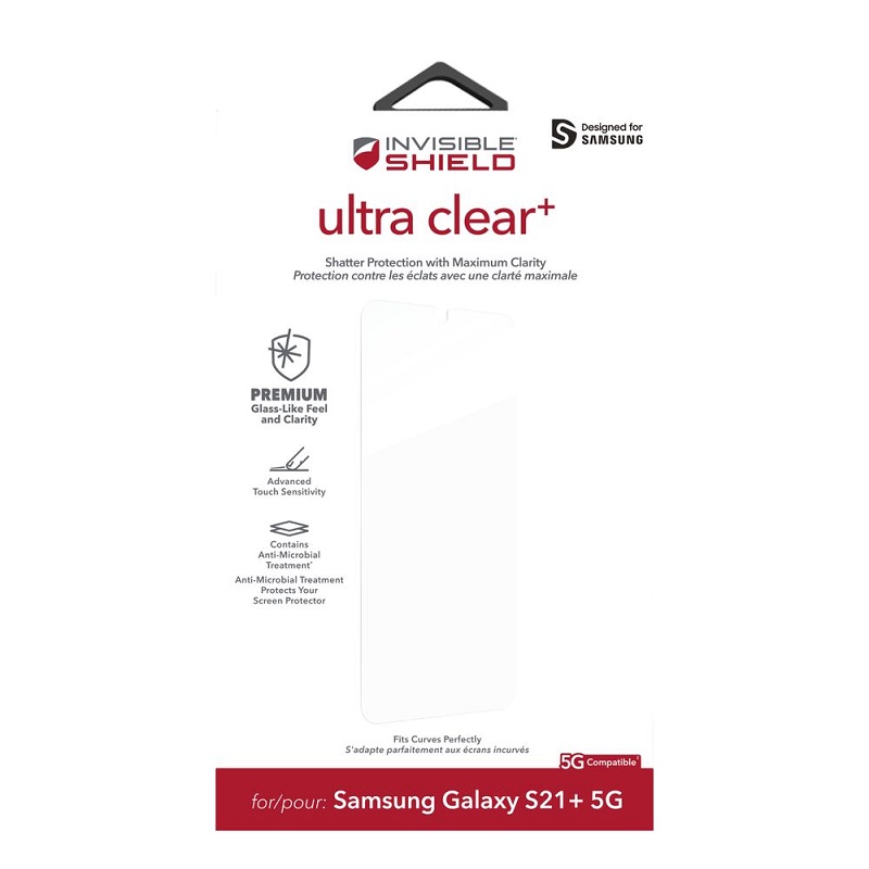 Samsung Galaxy S21 Plus Invisible Shield Ultra Clear Screen Protector