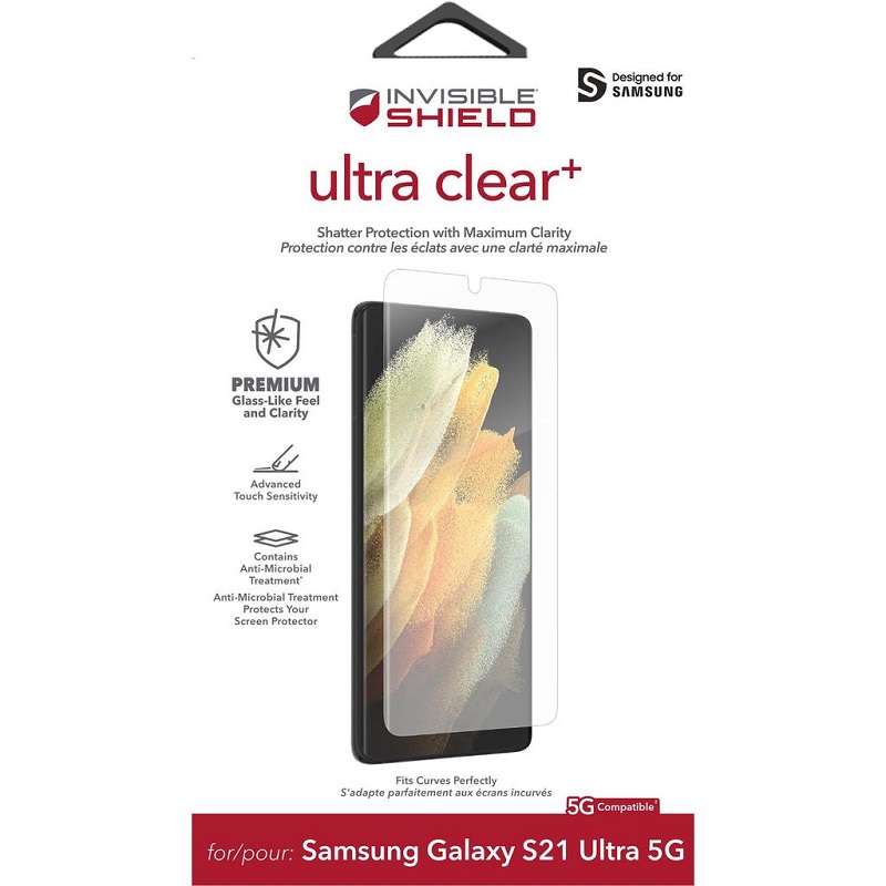 Samsung Galaxy S21 Ultra Invisible Shield Ultra Clear Screen Protector