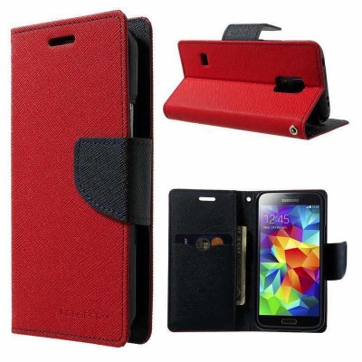 Samsung Galaxy S5 Fancy Diary Case  Red