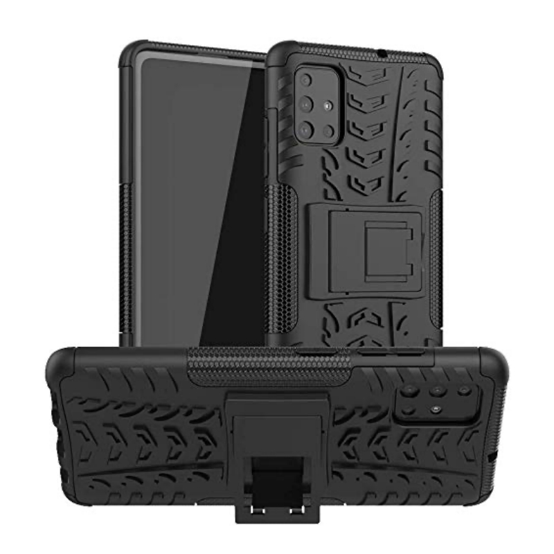 Samsung Galaxy A51 Case - Black Tyre Defender