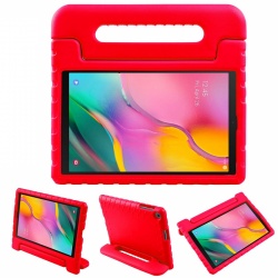 Samsung Galaxy Tab A7 10.4 (2020) Case for Kids Rubber shock Proof Cover with Handle Stand | Red