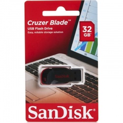 SanDisk 32 GB Cruzer Blade USB 2.0 Flash Drive Black