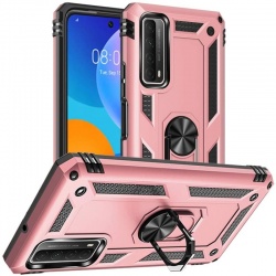 Huawei P smart 2021 Ring Armour Case - RoseGold