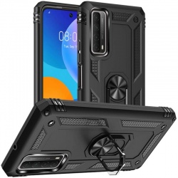 Huawei P smart 2021 Ring Armour Case - Black