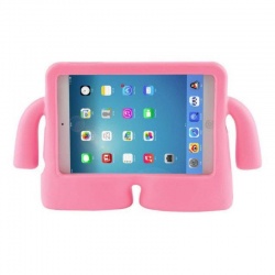 Samsung Tab A T580 Case for Kids Rubber Shock Proof Cover with Carry Handle Pink