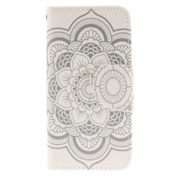 iPod Touch (5th/6th Generation) Wallet Case |White Mandala