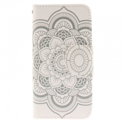 iPod Touch (5th/6th Generation) Wallet Case |White Mandala