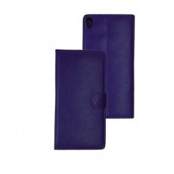 HTC 825 PU Leather Wallet Case Purple