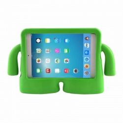 Samsung Tab A T580 Case for Kids Rubber Shock Proof Cover with Carry Handle Green