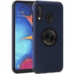 Samsung Galaxy A40 Magnetic Ring Holder Cover Blue