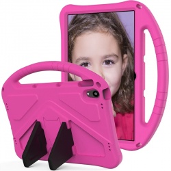 Lenovo Tablet M10 TB-X606 Plus Case for Kids Rubber shock Proof Cover with Handle Stand | Pink