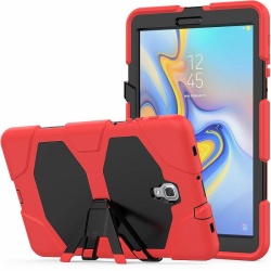 Samsung Galaxy Tab A Case 10.5 (SM-T590) Shockproof Cover With Kickstand | Red