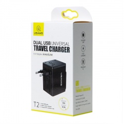 World Travel Adapter Dual USB|T2|USAMS