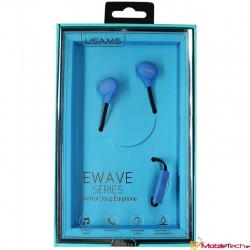 USAMS  Ewave series - Color Beans In-ear Earphone - Blue