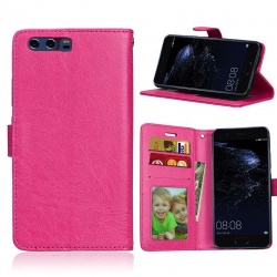 Huawei P10 PU Leather Wallet Case  Pink