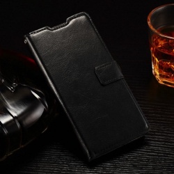 Huawei P8 Lite PU Leather Wallet Case Black