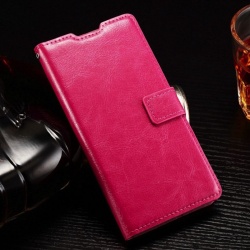 Huawei P8 Lite PU Leather Wallet Case Pink