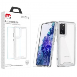 ​Samsung Galaxy S20 FE LUX SERIES CASE WITH TEMPERED GLASS | Clear