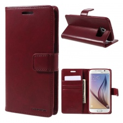 Samsung Galaxy S6 Bluemoon Wallet Case Wine