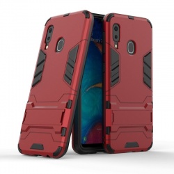 Huawei Y6 2019 Hybrid Case With Kickstand Case Red