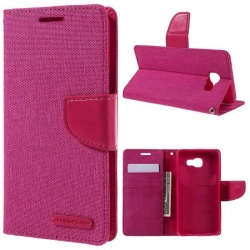 Samsung Galaxy A3(2017)  Canvas Wallet Case  Pink