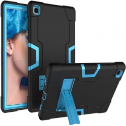 Samsung Galaxy Tab A8 (2021) 10.5 Hard Case with Kick Stand Case Black/Blue