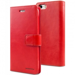iPhone SE/5S/5 Bluemoon Wallet Case Red