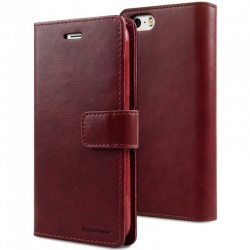 iPhone SE/5S/5 Bluemoon Wallet Case Wine Red