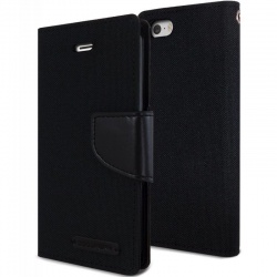 iPhone SE/5S/5 Canvas Wallet Case  Black