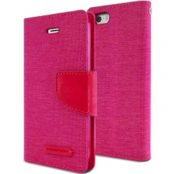 iPhone SE/5S/5 Canvas Wallet Case  Pink