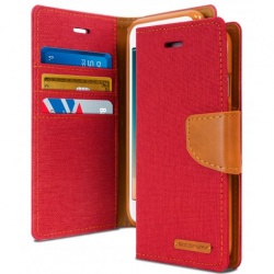 iPhone 7/8 Plus Canvas Wallet Case  Red
