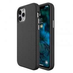 iPhone 12 / 12 Pro Dual Layer Rockee  Cover Black