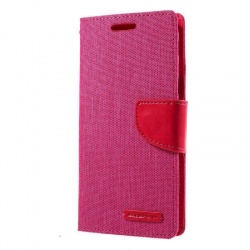 Samsung Galaxy J5(2017)  Canvas Wallet Case  Pink