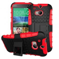 HTC One M8 Tyre Defender Red