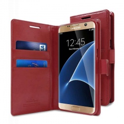 Samsung Galaxy S7 Edge Bluemoon Wallet Case Wine Red
