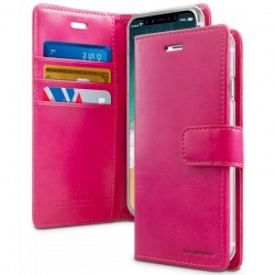 iPhone X Case Goospery Bluemoon Diary Case HotPink