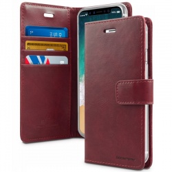 iPhone XR Case Goospery Bluemoon Diary Case Wine Red