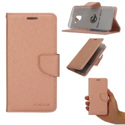 Samsung Galaxy A20e Xieke Wallet Case RoseGold