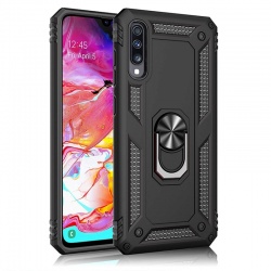 Samsung Galaxy A70 Case - Black Ring  Armor