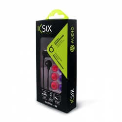KSIX GO&PLAY SMALL2 EARPHONES WITH MICROPHONE BLACK
