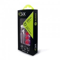 KSIX GO&PLAY SMALL2 EARPHONES WITH MICROPHONE WHITE