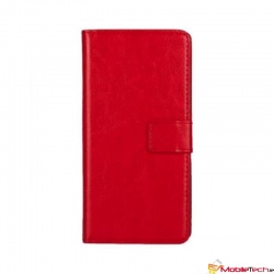 Vodafone Smart X9 PU Leather Wallet Case  Red
